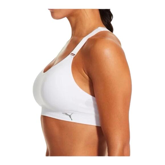 Puma Women’s Sports Bra Set 3 Colors Black White Gray Small Racerback Wire-Free - Picture 7 of 15